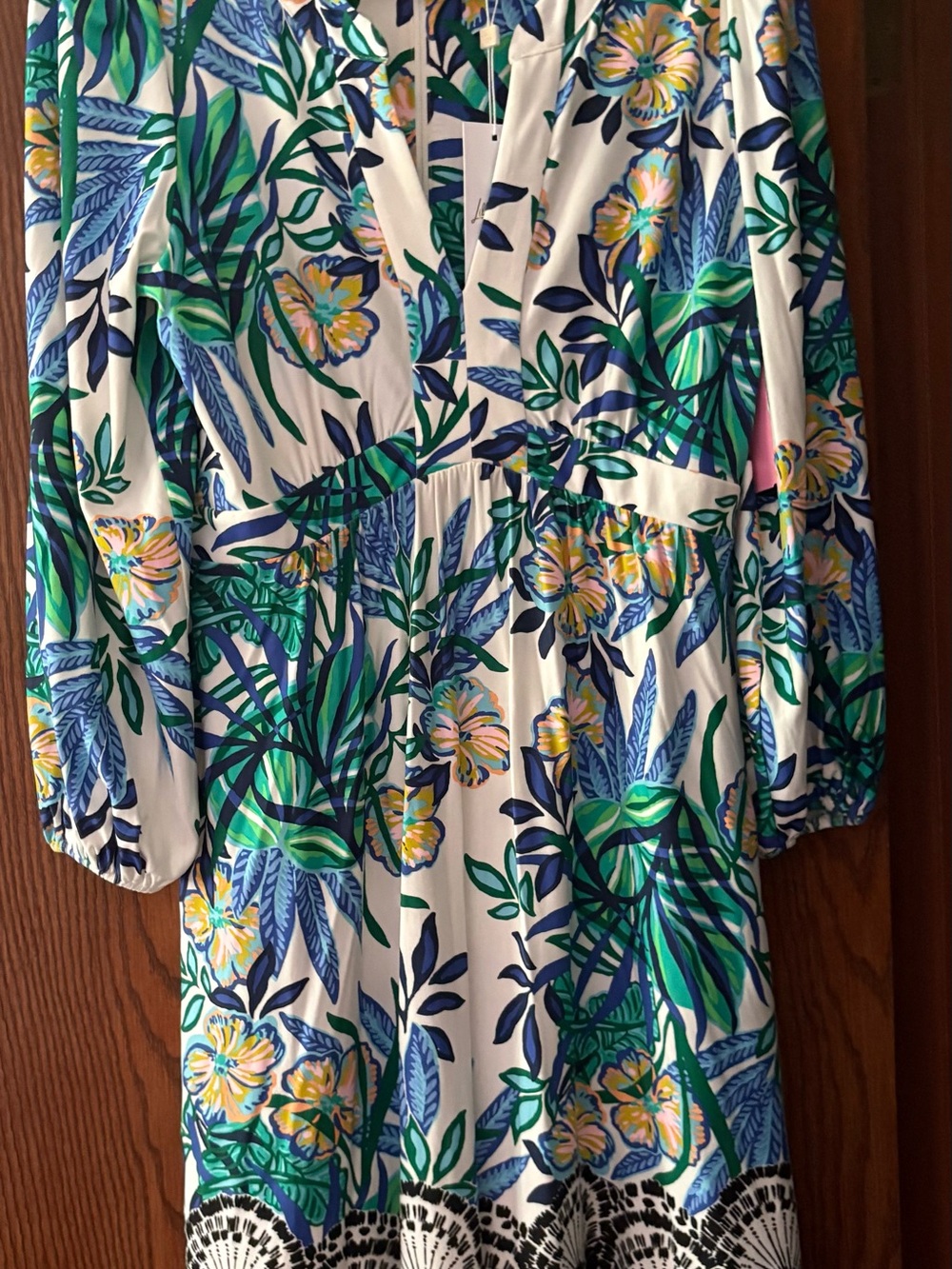 Lilly Pulitzer Multi-Color Tropical Leaf Print Dress